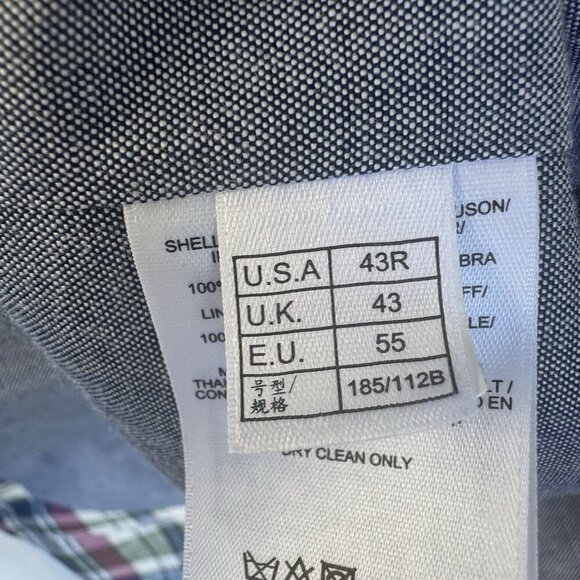 Brooks Brothers 1818 Madison Baird McNutt Irish Linen Vest 43R Plaid & Denim - Picture 7 of 9